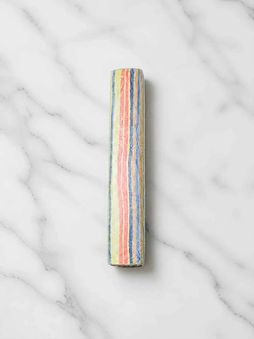 (#3) NWOT leather-bound wrap journal featuring a multi-colored vertical stripe